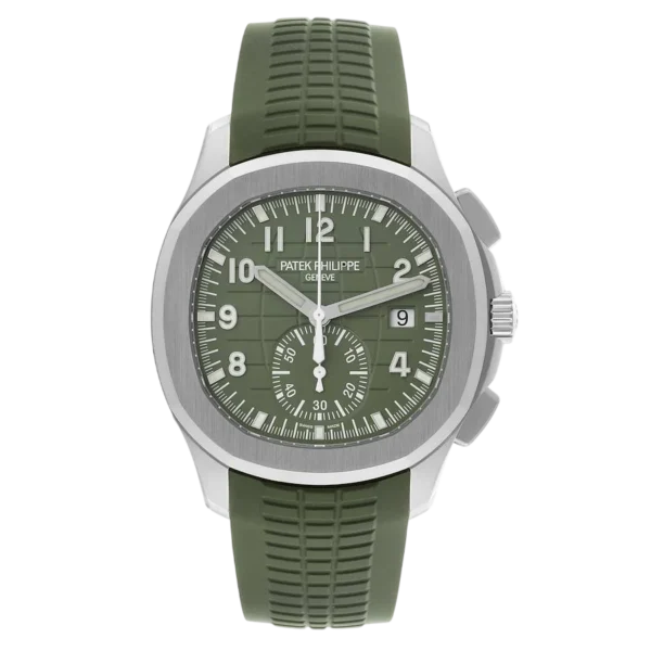 Patek Philippe Aquanaut 5168G-010 Khaki Green replica watch in Dubai by Dubai Qasr Replica Watches