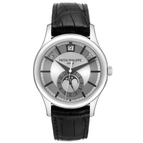 Patek Philippe Complications 5205G-001 White Gold Replica Watch Patek Philippe Complications 5205G-001 White Gold replica watch in Dubai by Dubai Qasr Replica Watches