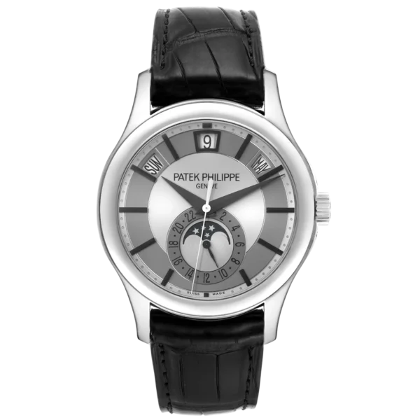 Patek Philippe Complications 5205G-001 White Gold replica watch in Dubai by Dubai Qasr Replica Watches