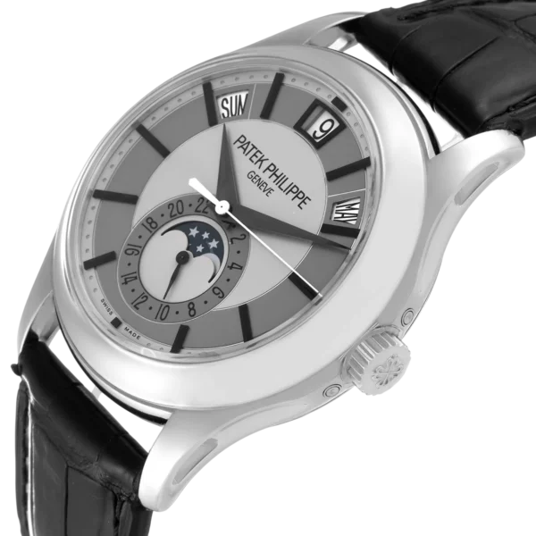 Patek Philippe Complications 5205G-001 White Gold replica watch in Dubai by Dubai Qasr Replica Watches