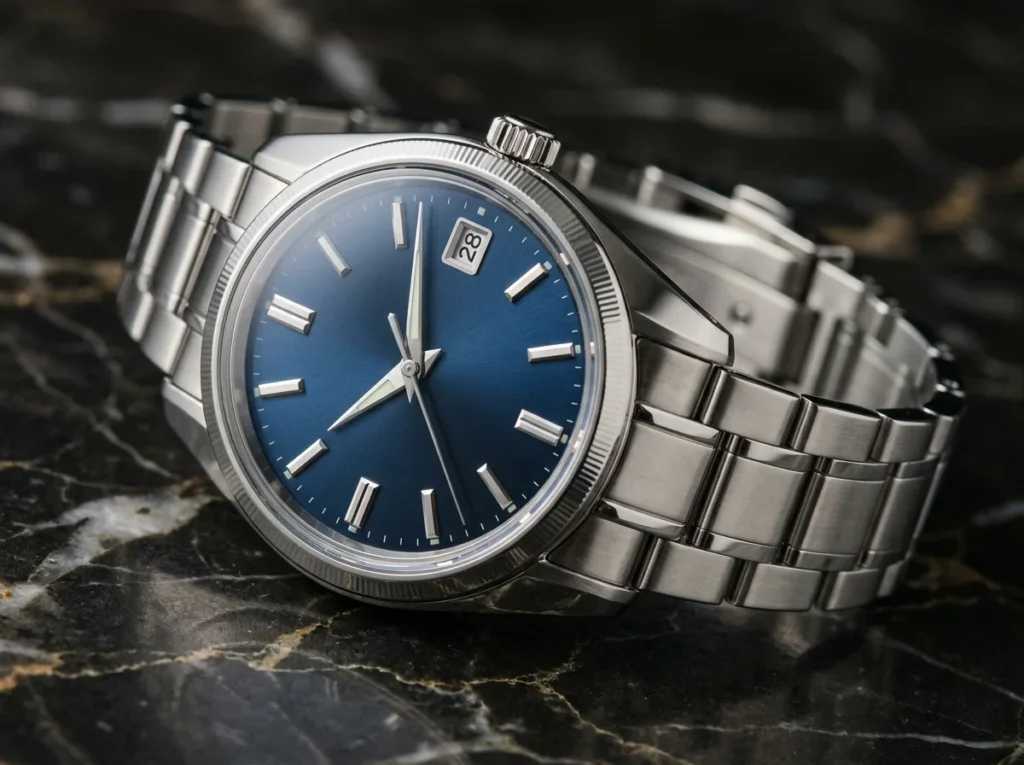 Premium replica watch dial and bracelet details for Dubai buyers