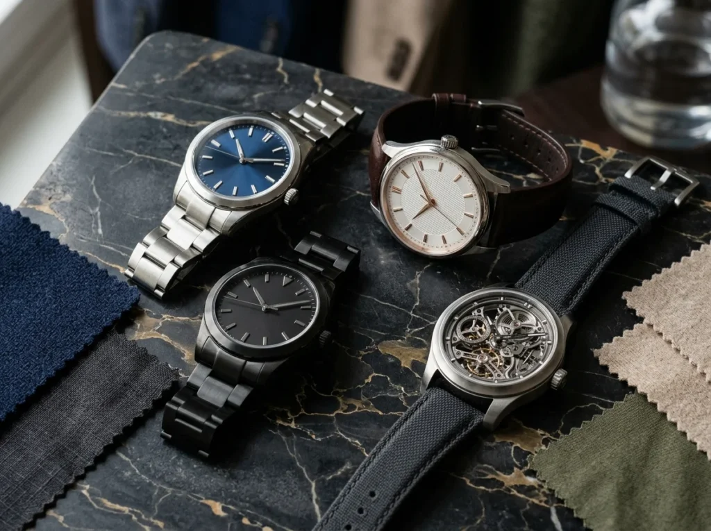 Replica watch dial colors for Dubai style and clothing choices