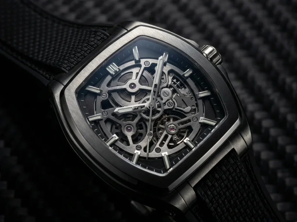 Richard Mille inspired skeleton dial replica watch in Dubai