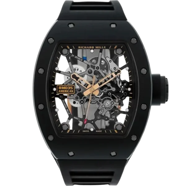 Richard Mille RM035 Americas Black Toro replica watch in Dubai by Dubai Qasr Replica Watches