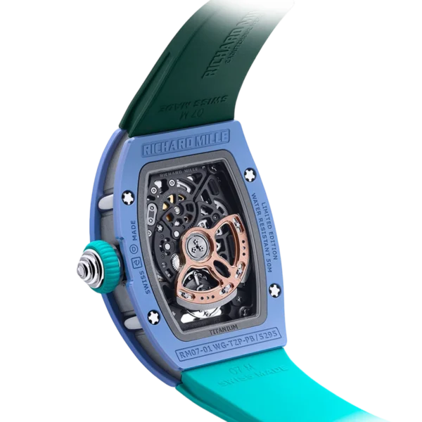 Richard Mille RM07-01 Pastel Blue Ceramic Limited Edition replica watch in Dubai by Dubai Qasr Replica Watches