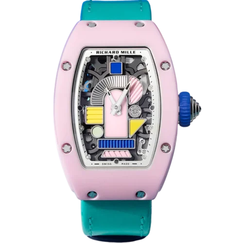 Richard Mille RM07-01 Pastel Pink Ceramic Replica Watch Richard Mille RM07-01 Pastel Pink Ceramic replica watch in Dubai by Dubai Qasr Replica Watches