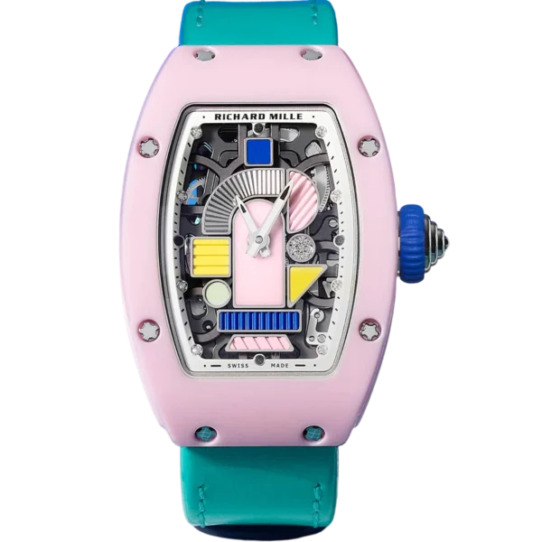 Richard Mille RM07-01 Pastel Pink Ceramic replica watch in Dubai by Dubai Qasr Replica Watches