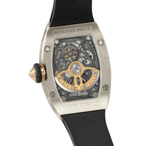 Richard Mille RM07-01 White Gold Automatic replica watch in Dubai by Dubai Qasr Replica Watches
