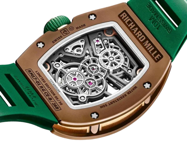 Richard Mille RM17-01 Brown Cermet Tourbillon replica watch in Dubai by Dubai Qasr Replica Watches