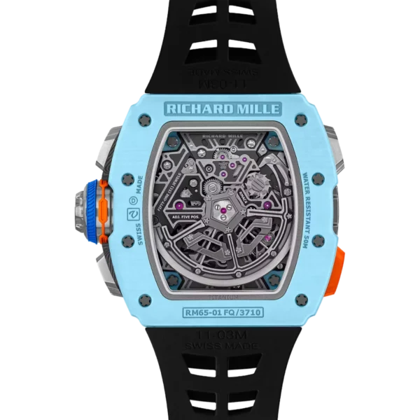 Richard Mille RM65-01 Blue Split Seconds Chronograph replica watch in Dubai by Dubai Qasr Replica Watches