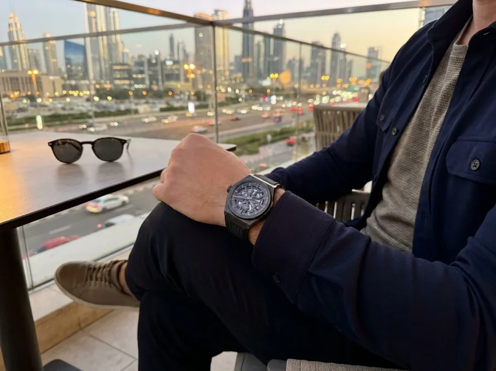 Richard Mille style replica watch for smart casual outfits in Dubai
