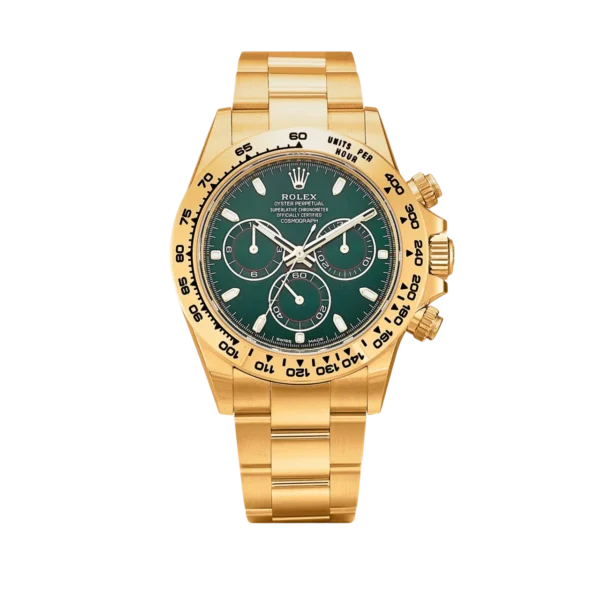 Rolex Cosmograph Daytona 116508 Green Dial 40mm replica watch in Dubai by Dubai Qasr Replica Watches