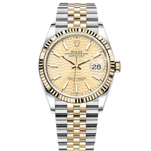 Rolex Datejust 36 Rolesor Yellow Gold 126233 replica watch in Dubai by Dubai Qasr Replica Watches