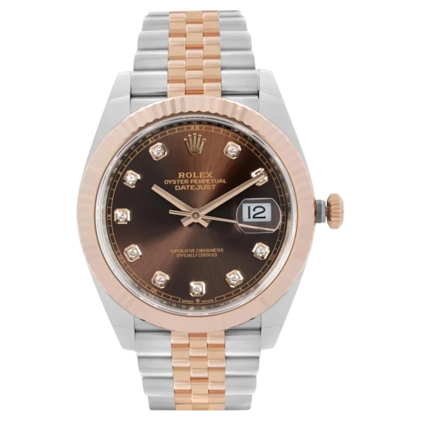 Rolex Datejust 41 126331 Chocolate Dial replica watch in Dubai by Dubai Qasr Replica Watches